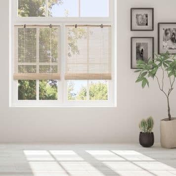 RULLGARDIN BAMBU ROLL-UP EKFÄRGAD 80X160CM